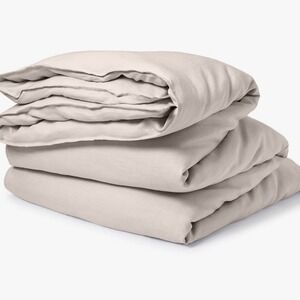 Buffy Belgian Queen Linen Duvet Cover‎ in Gardenia